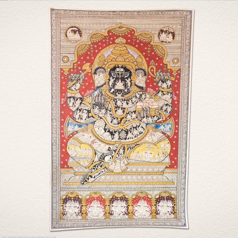 shop Traditional patachitra Painting ~ Ganesha Story