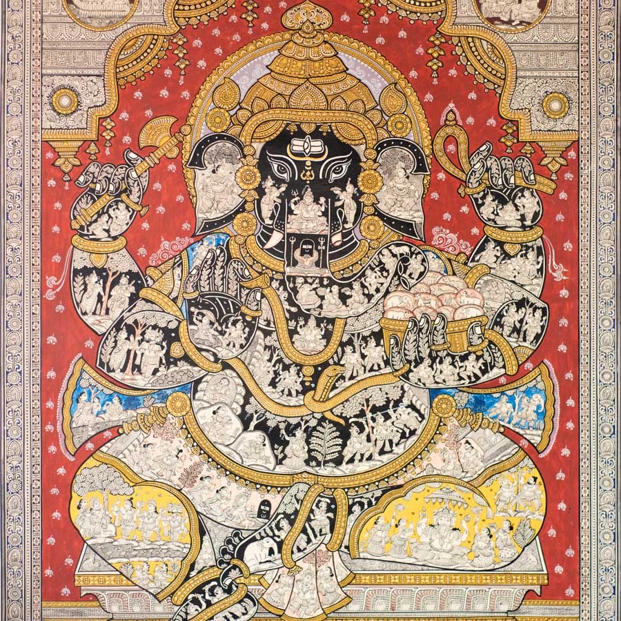 shop Traditional patachitra Painting ~ Ganesha Story