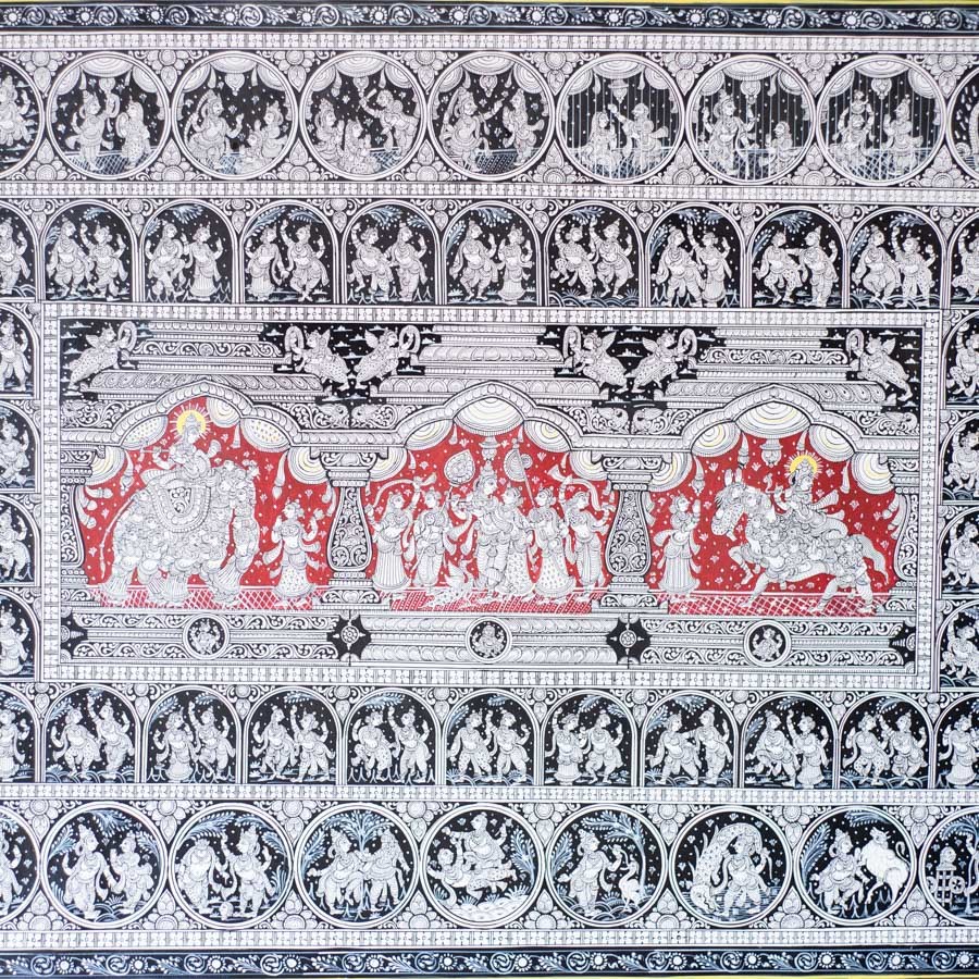 shop Traditional patachitra Painting ~ Krishna Story