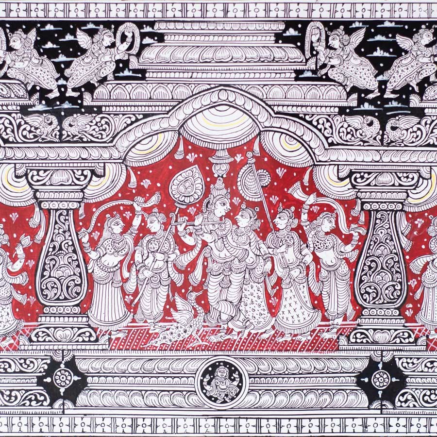 shop Traditional patachitra Painting ~ Krishna Story