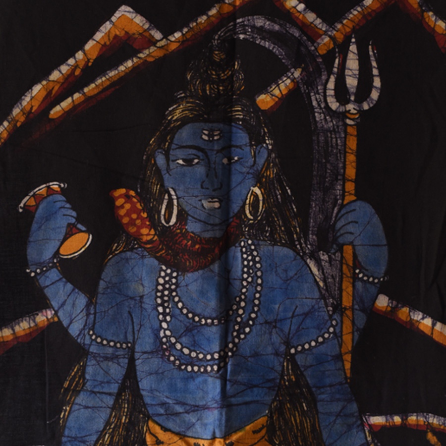 shop handcrafted batik shiva painting