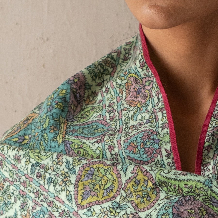 shop Pashmina Kani Woolen Shawl & Sozni Embroidery 