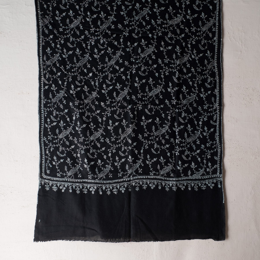 shop Pure Pashmina Sozni Embroidered Woolen Stole