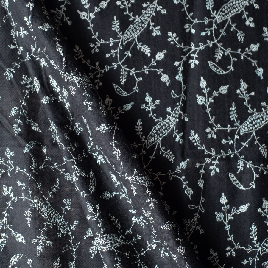 shop Pure Pashmina Sozni Embroidered Woolen Stole