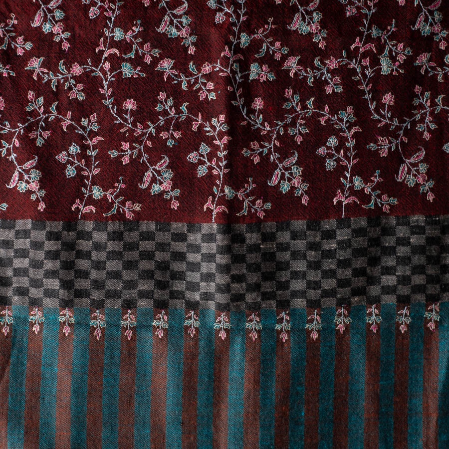 shop Pashmina Sozni Embroidered Woolen Stole