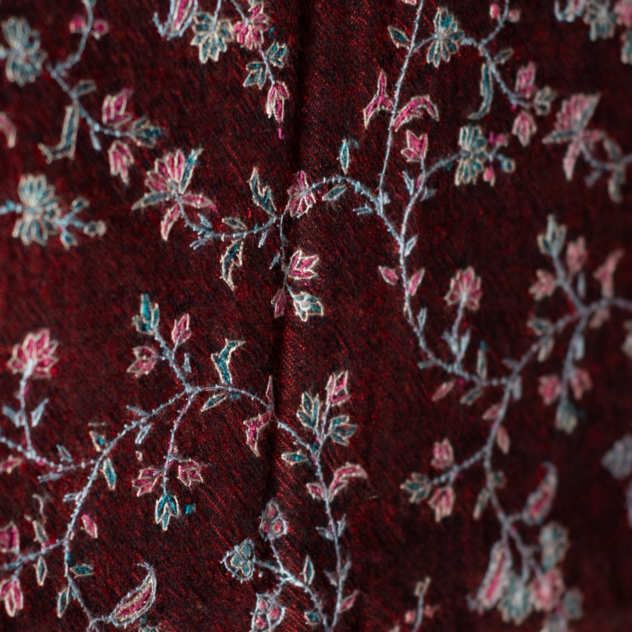 shop Pashmina Sozni Embroidered Woolen Stole