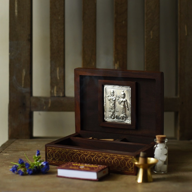 Devotional Travel Set (Radha Krishna )