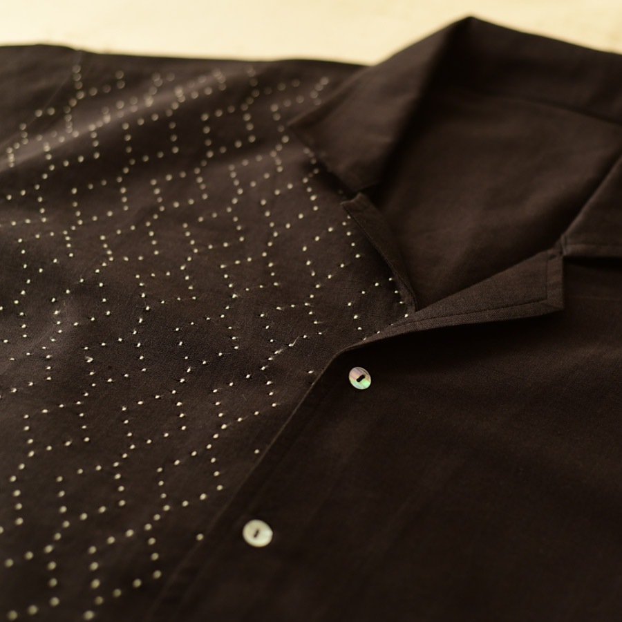 buy Handwoven Tangaliya Unisex Black Shirt