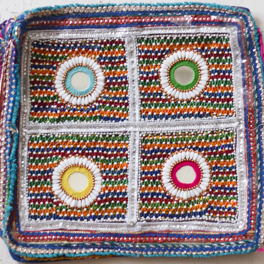 Rabari Embroidery - Bead Pouch