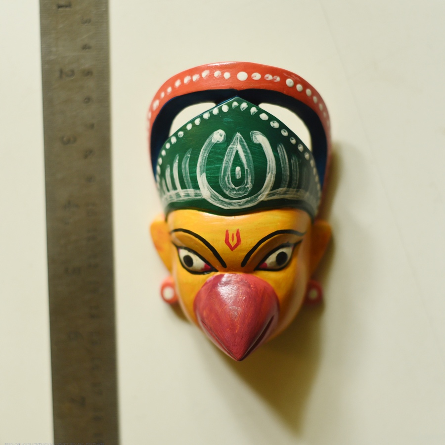 Handmade wooden mask - Garuda
