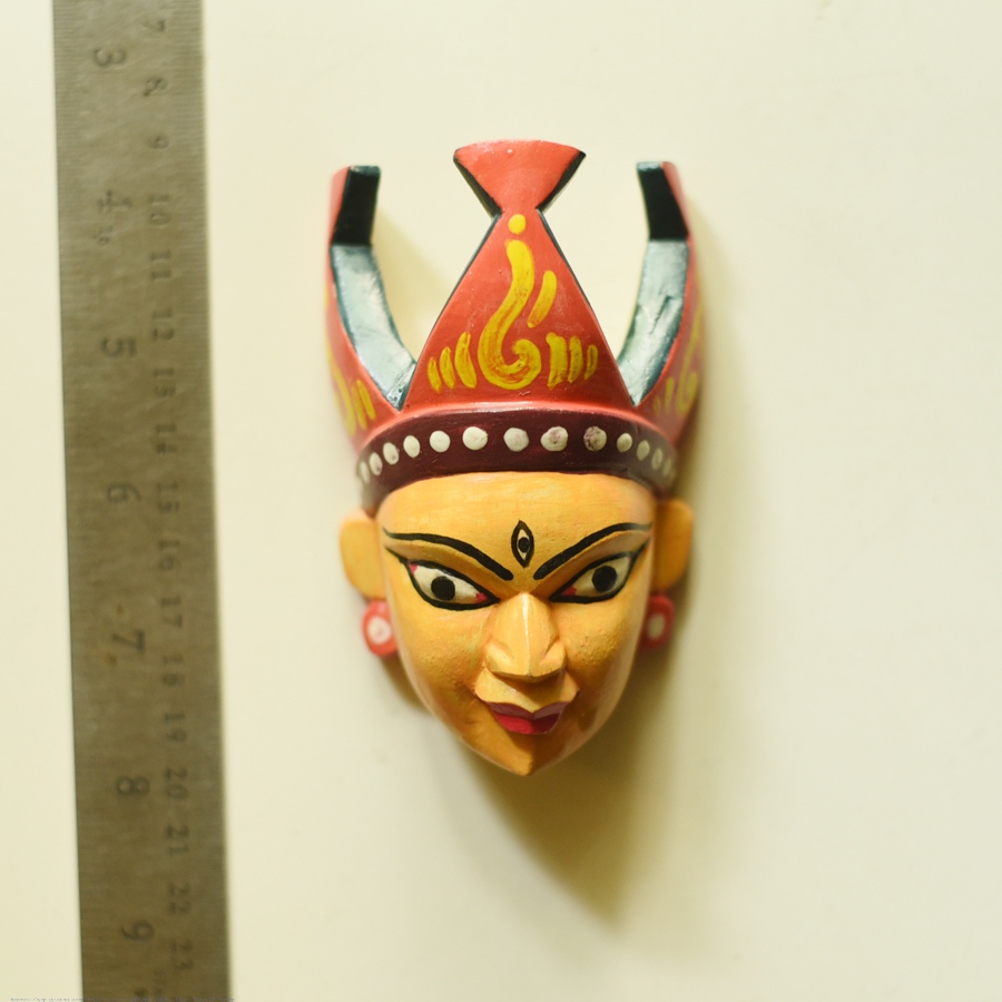 shop hand painted wooden mask - Tribal Women