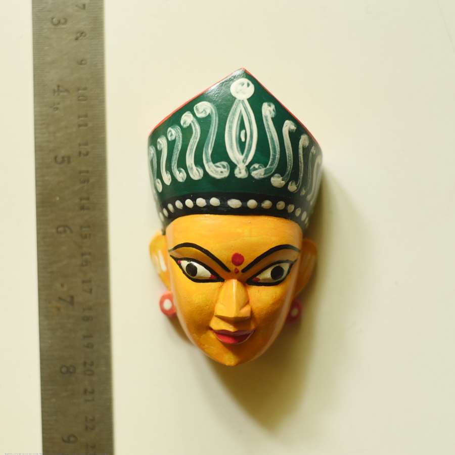 shop handmade craft from bangal wooden mask - Tribal Goddess