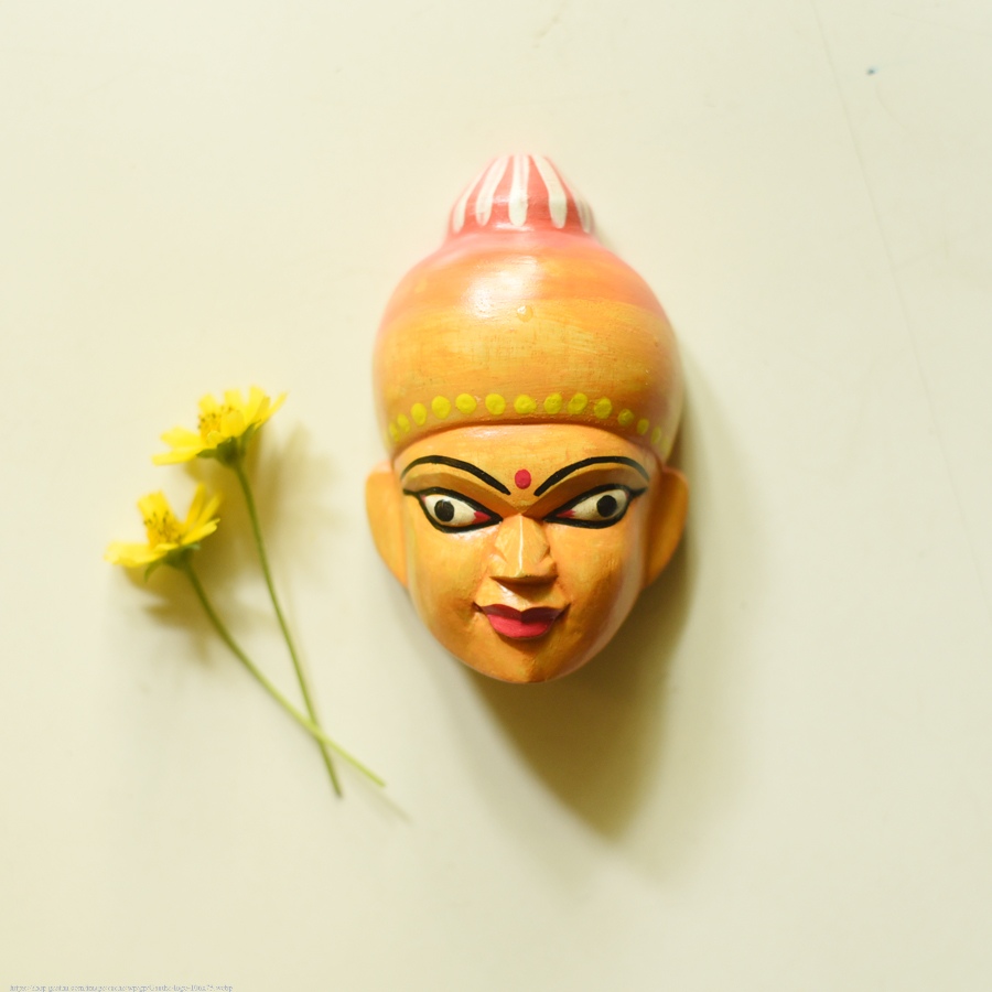 shop handmade wooden mask - Meera
