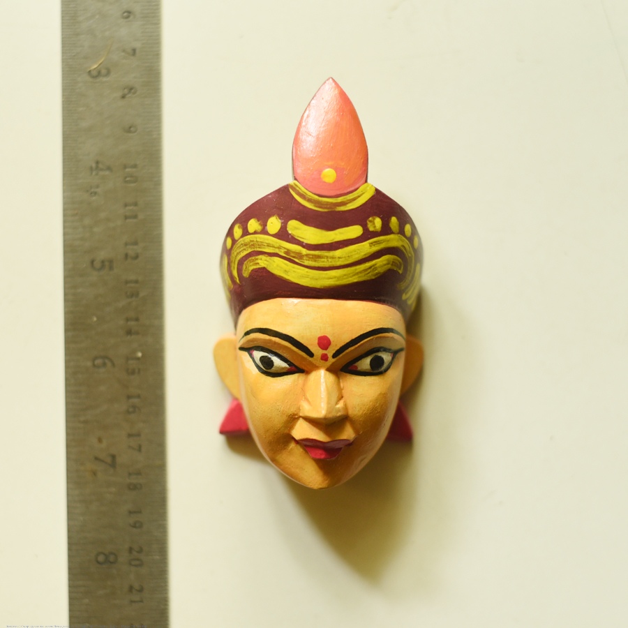 hand painted wooden mask - Tribal-women