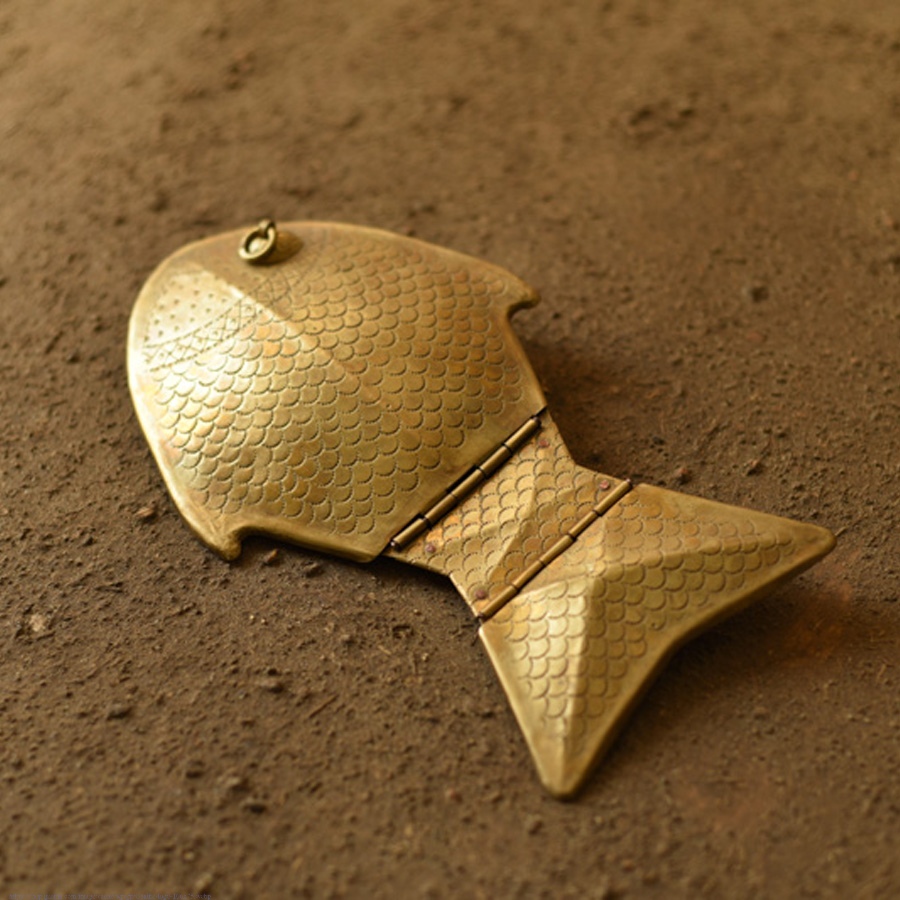 handmade brass Fish Platter