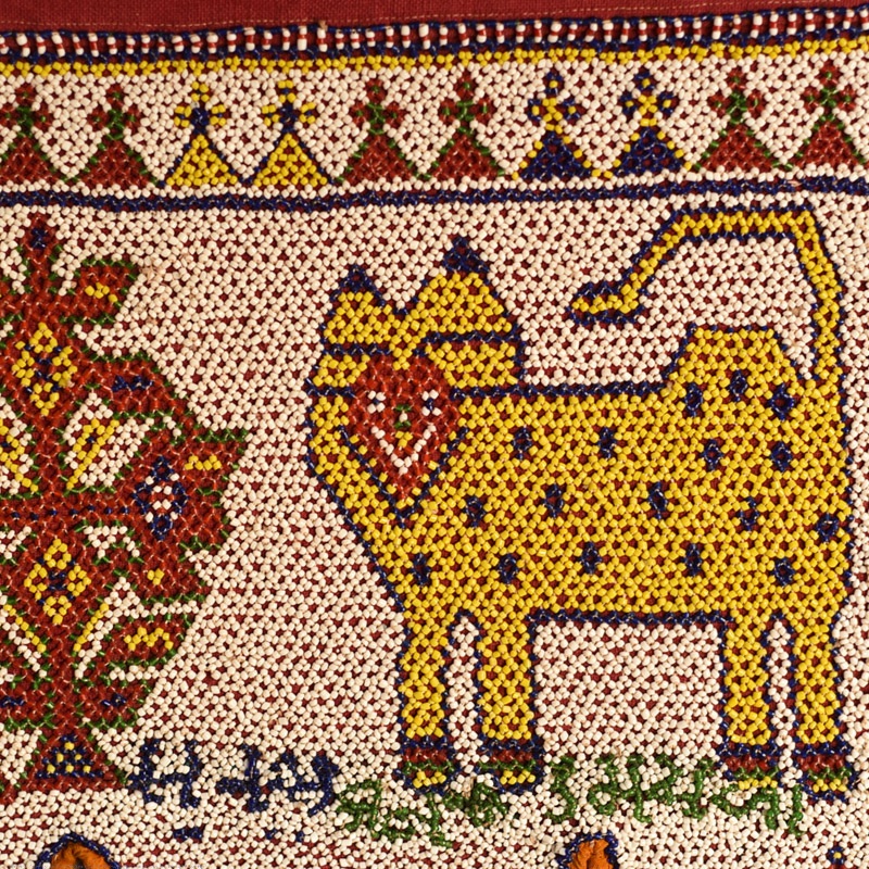 Antique Beadwork Wall Toran from gujarat