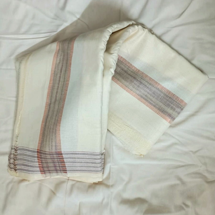 100% pure cotton Handloom Dhoti Khes