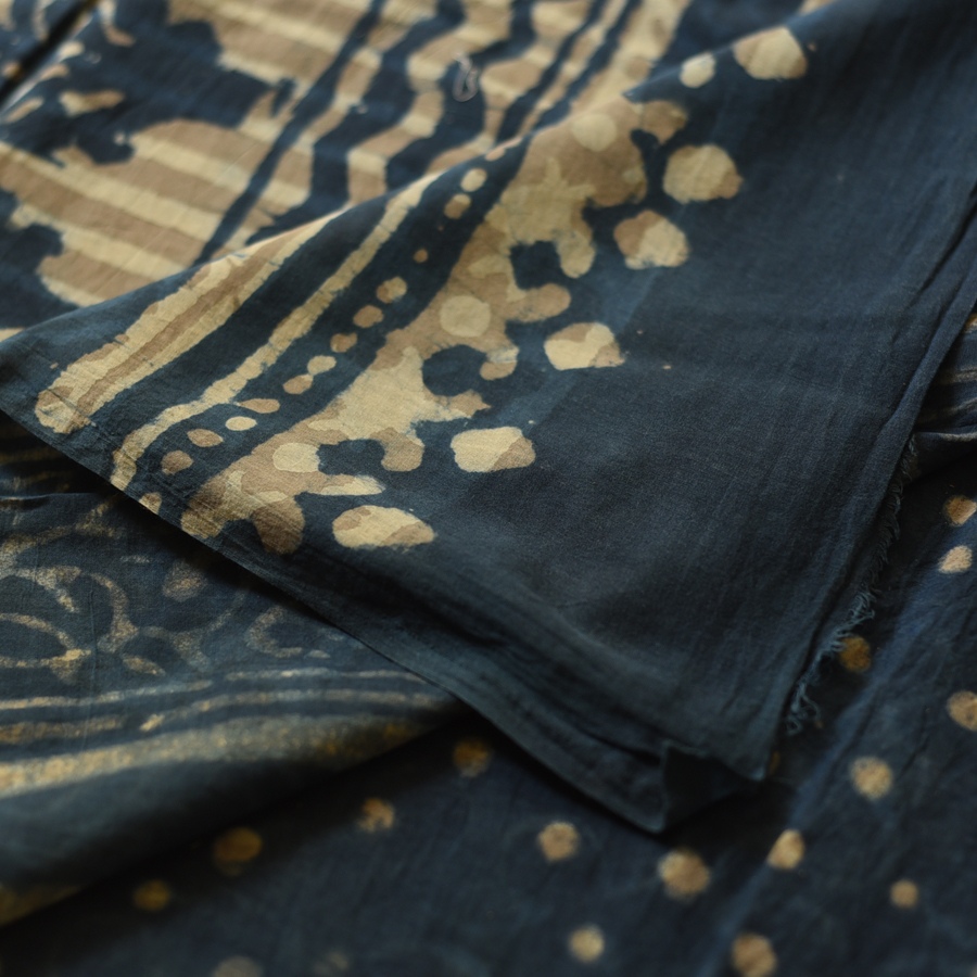 Exclusive Hand Block Printed Dabu Saree