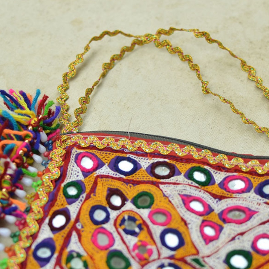 Pieces of Sindh ❂ Hand Embroidered Bag ❂ 92