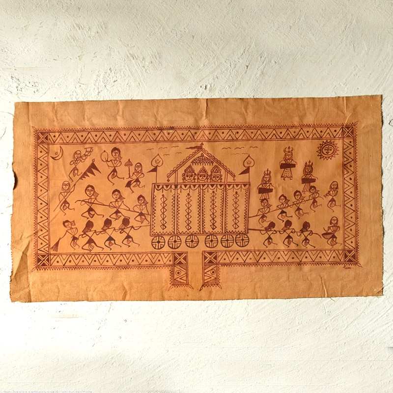 Traditional Muriya Painting | Bhitti Chitra ~ Goncha festival