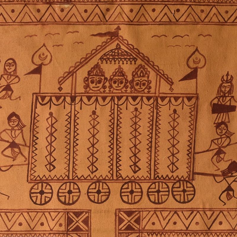 Traditional Muriya Painting | Bhitti Chitra ~ Goncha festival