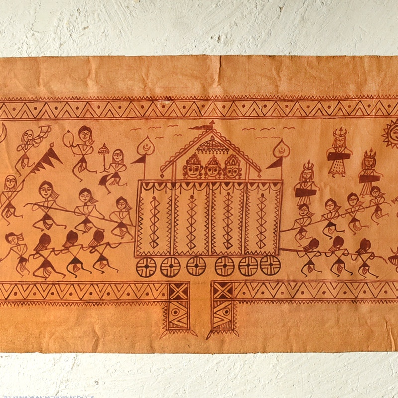 Traditional Muriya Painting | Bhitti Chitra ~ Goncha festival