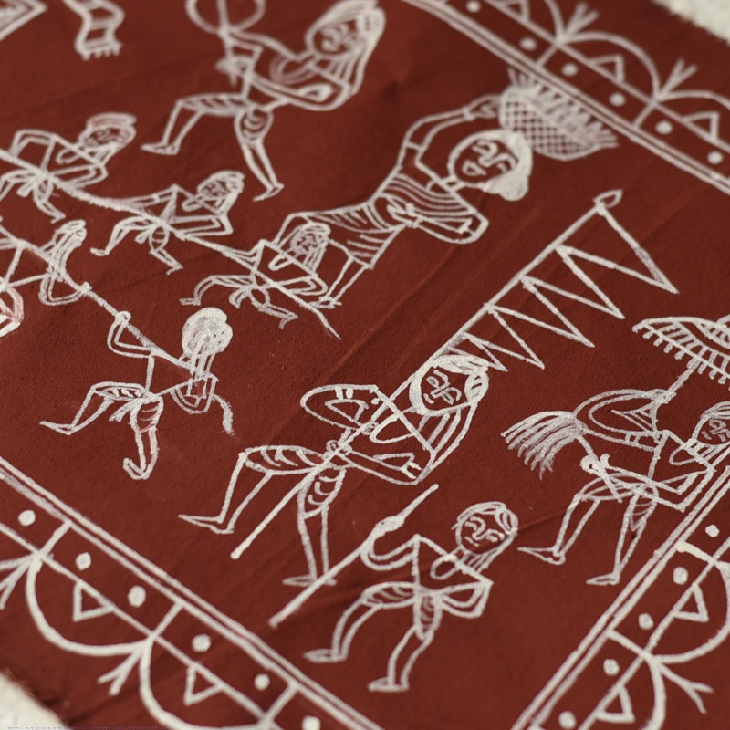 Traditional Muriya Painting | Bhitti Chitra ~ Ghotul Natrya
