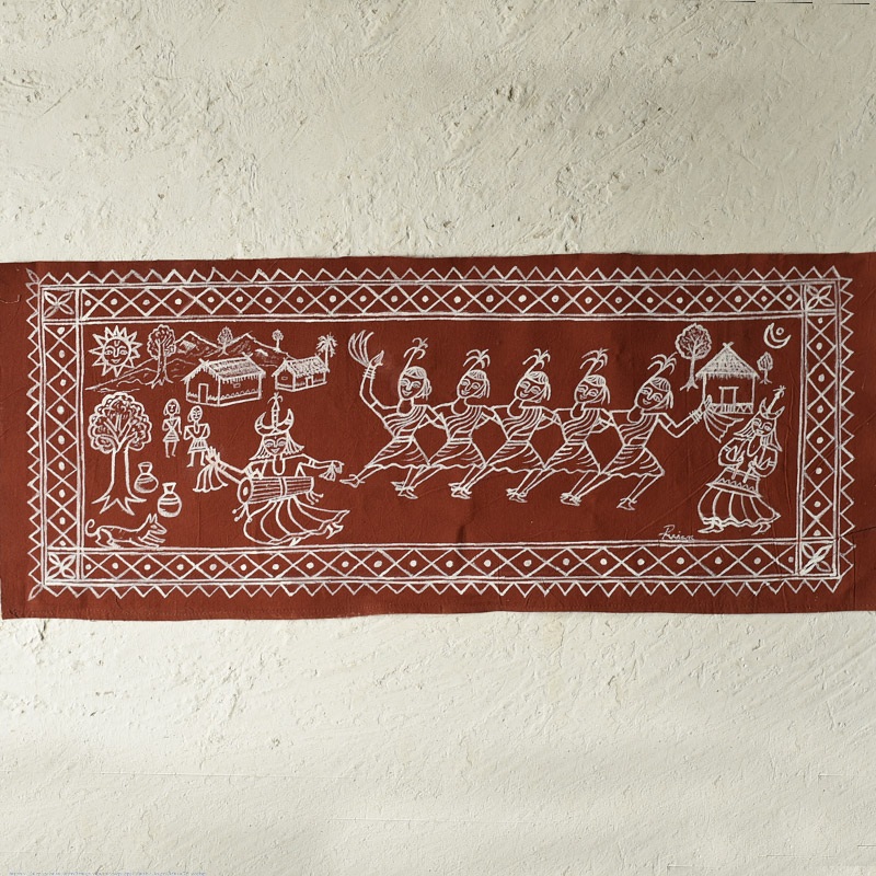 Traditional Muriya Painting | Bhitti Chitra ~ Mandar Dance