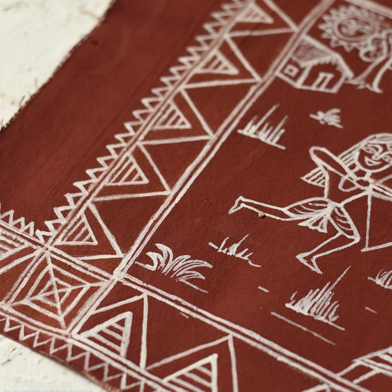 Traditional Muriya Painting | Bhitti Chitra ~ Shikar