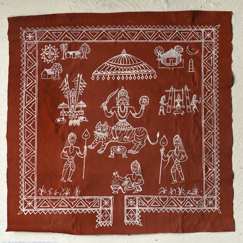 Traditional Muriya Painting | Bhitti Chitra ~ Danteshwari Jatra