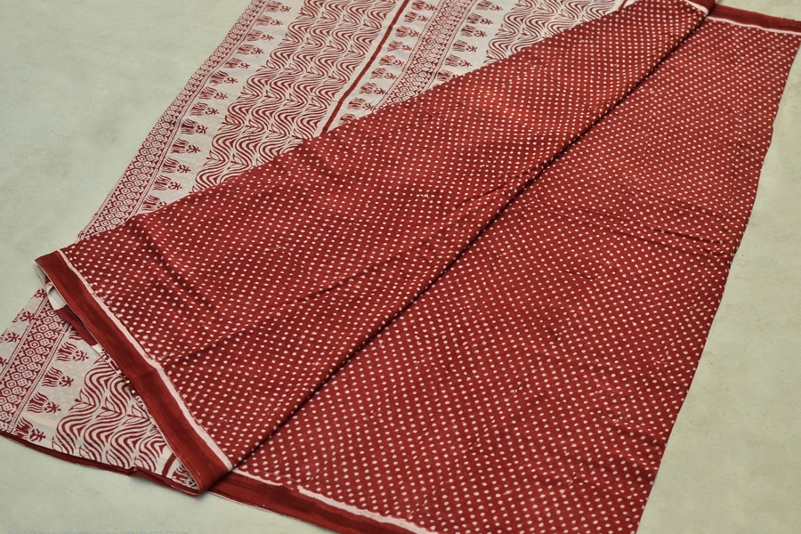 Samāyukta ✻ Jawariya . Block Printed . Cotton Saree ✻ 14