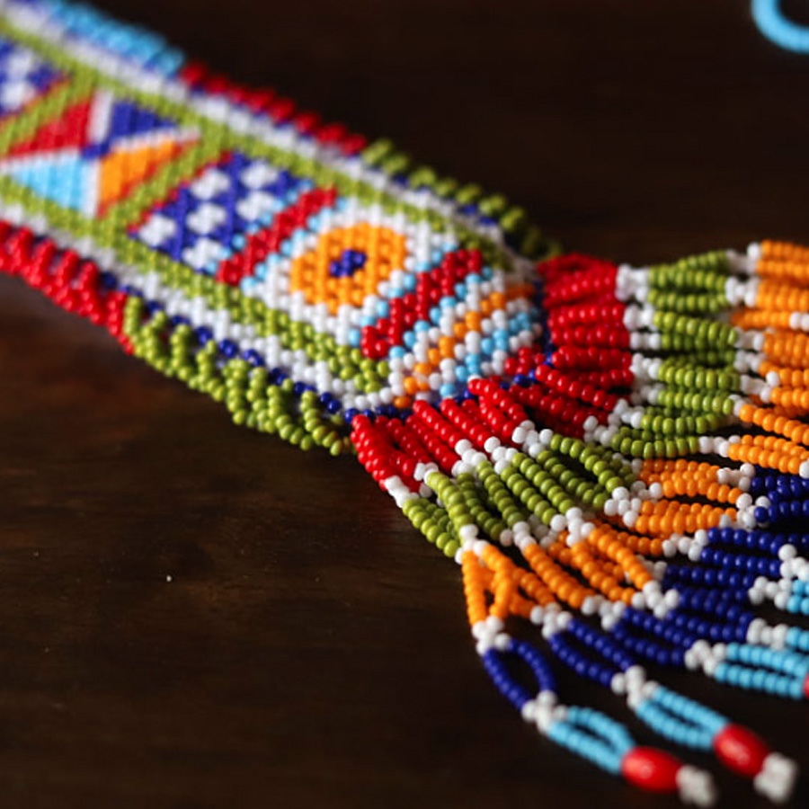 शुभ लाभ ⁂ Glass Bead  Temple ⁂ Toran ( Set of Three ) ⁂ 10A