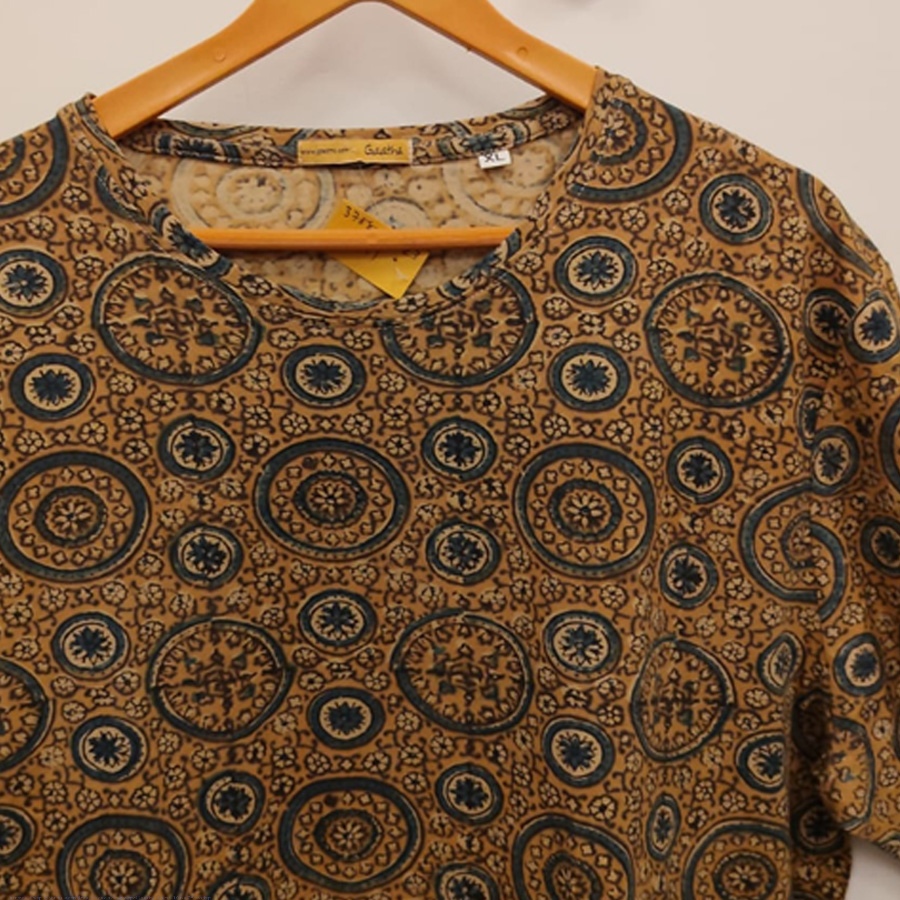 In the natures lap ~ Vegetable colors Ajrakh tshirt