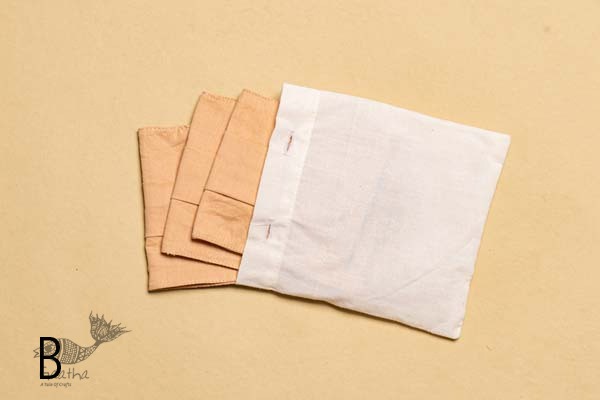 Be safe & stylish ✜ Solid Colour Cotton Mask ( Set of 3 with Pouch ) ✜ A