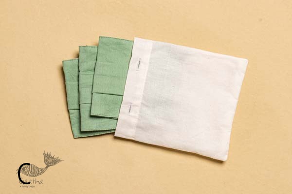 Be safe & stylish ✜ Solid Colour Cotton Mask ( Set of 3 with Pouch ) ✜ A