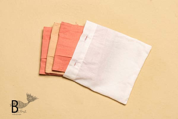 Be safe & stylish ✜ Solid Colour Cotton Mask ( Set of 3 with Pouch ) ✜ H