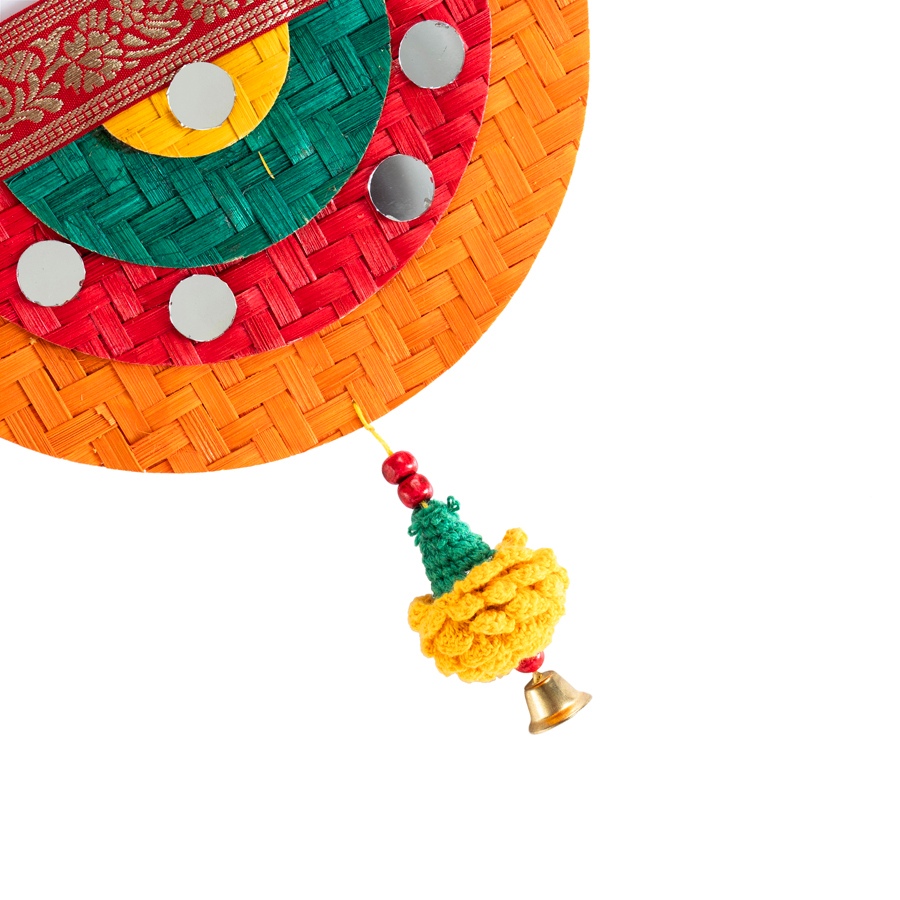 shop Satrangi Marigold Handcrafted Bamboo Toran