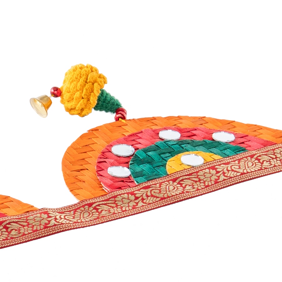 shop Satrangi Marigold Handcrafted Bamboo Toran