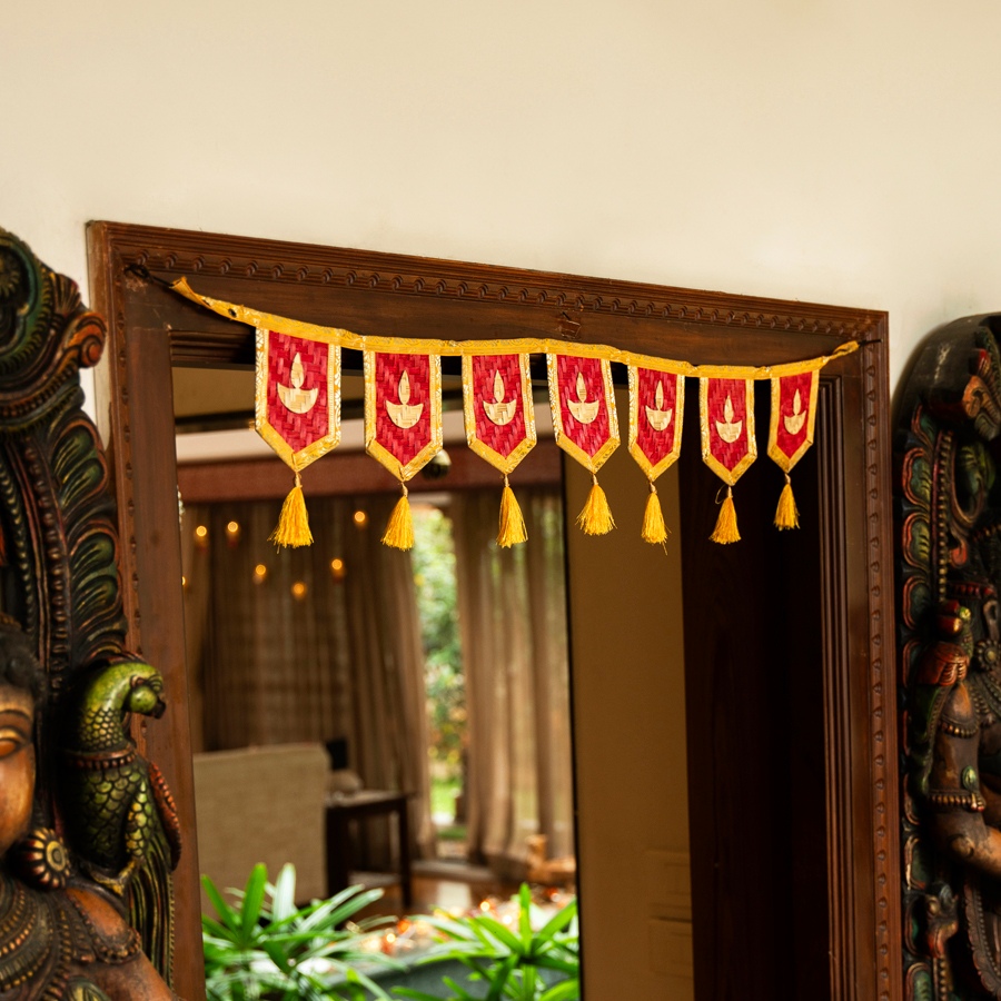 shop Diya Handcrafted Bamboo Toran
