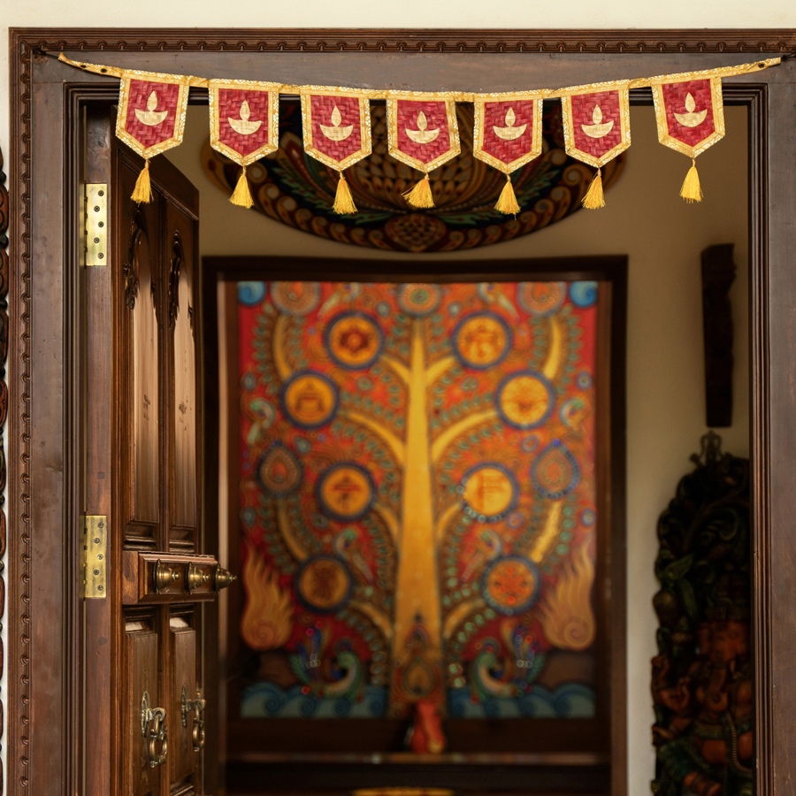 shop Diya Handcrafted Bamboo Toran