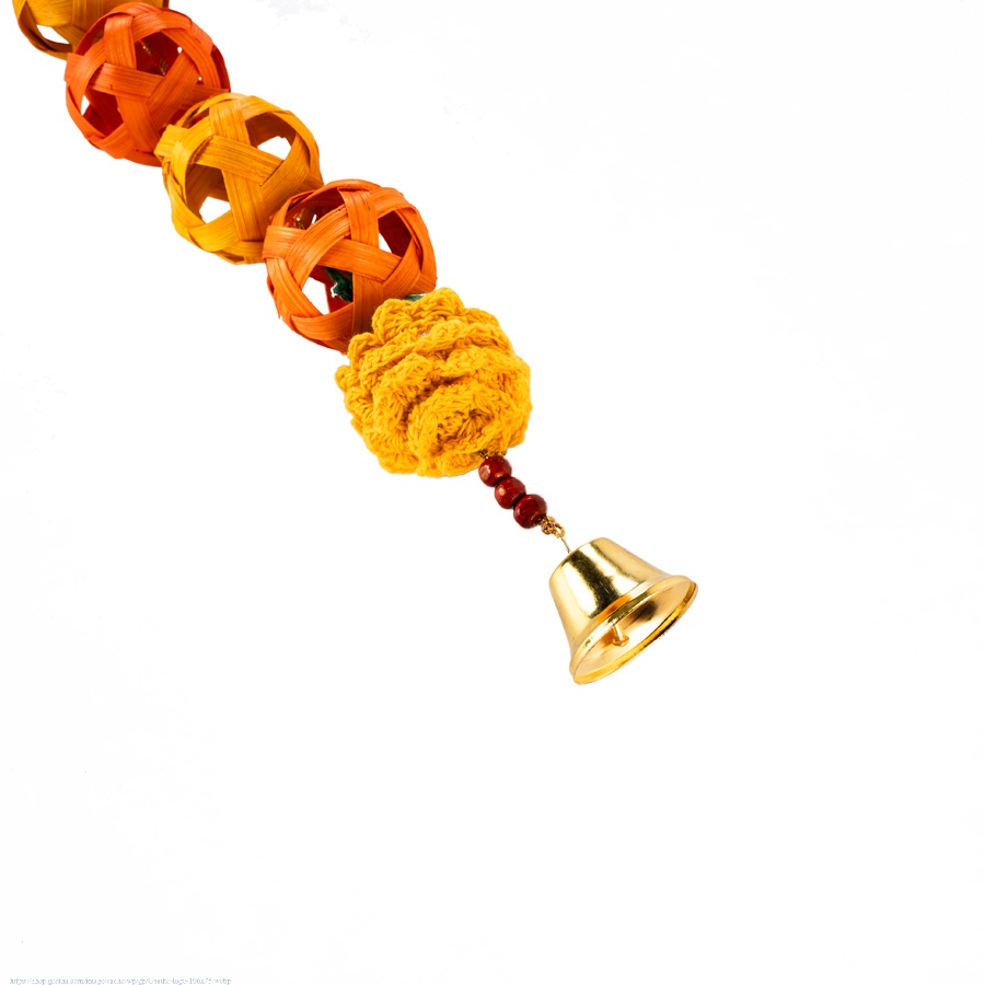 shop Bagh Handcrafted Bamboo Door / Wall Hanging (Set of 2)