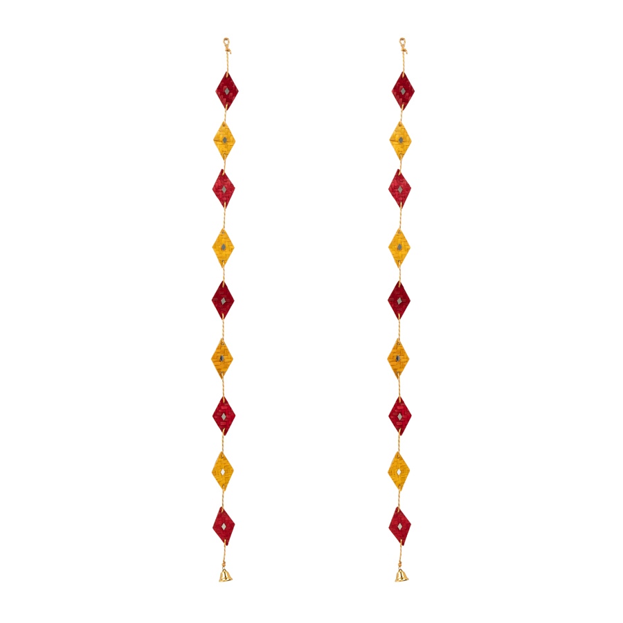 shop Rang Handcrafted Bamboo Wall Hanging - Set of 2 
