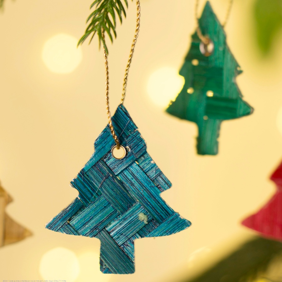shop Banboo Handcrafted -  Bamboo Star & Tree Hanging