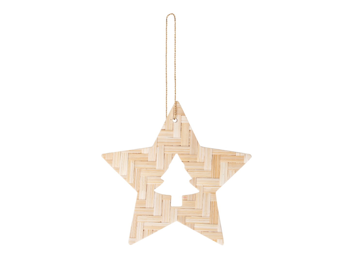 shop Banboo Handcrafted -  Bamboo Star & Tree Hanging