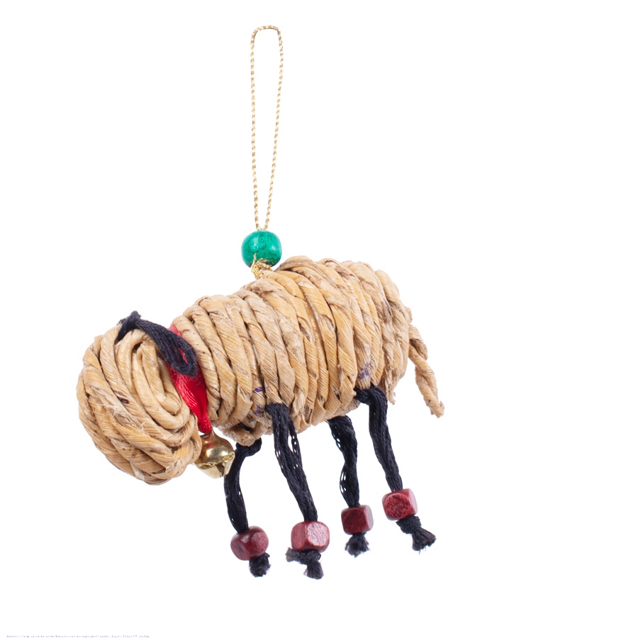 shop Bamboo Handcrafted -  Banana Rope Sheep Hanging