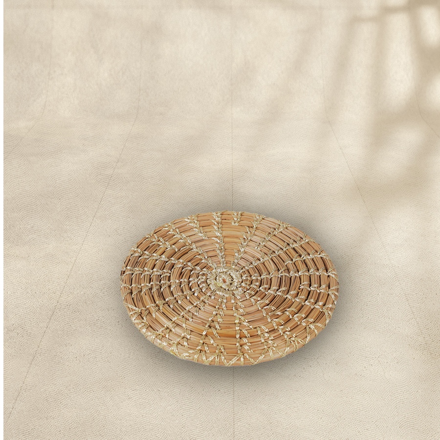 Roots & Reeds | Handcrafted ~ Pine Flat Coasters (Set of 6 )  -  Three color options