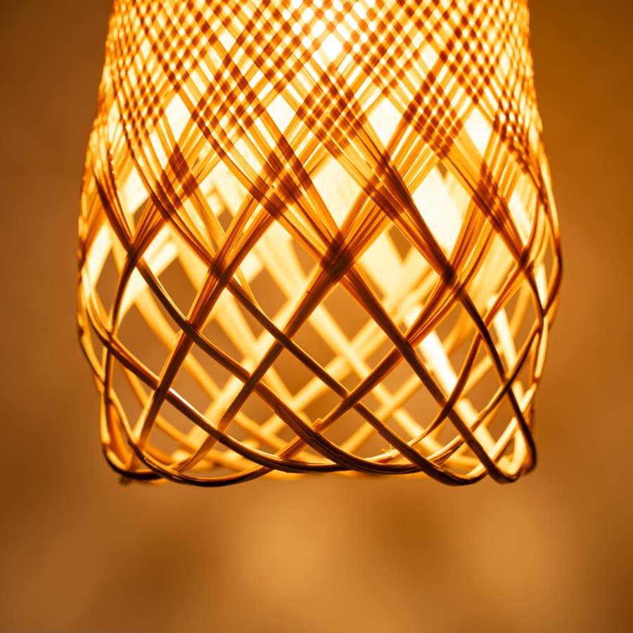 shop Handcrafted Bamboo Twirl Pendant Light