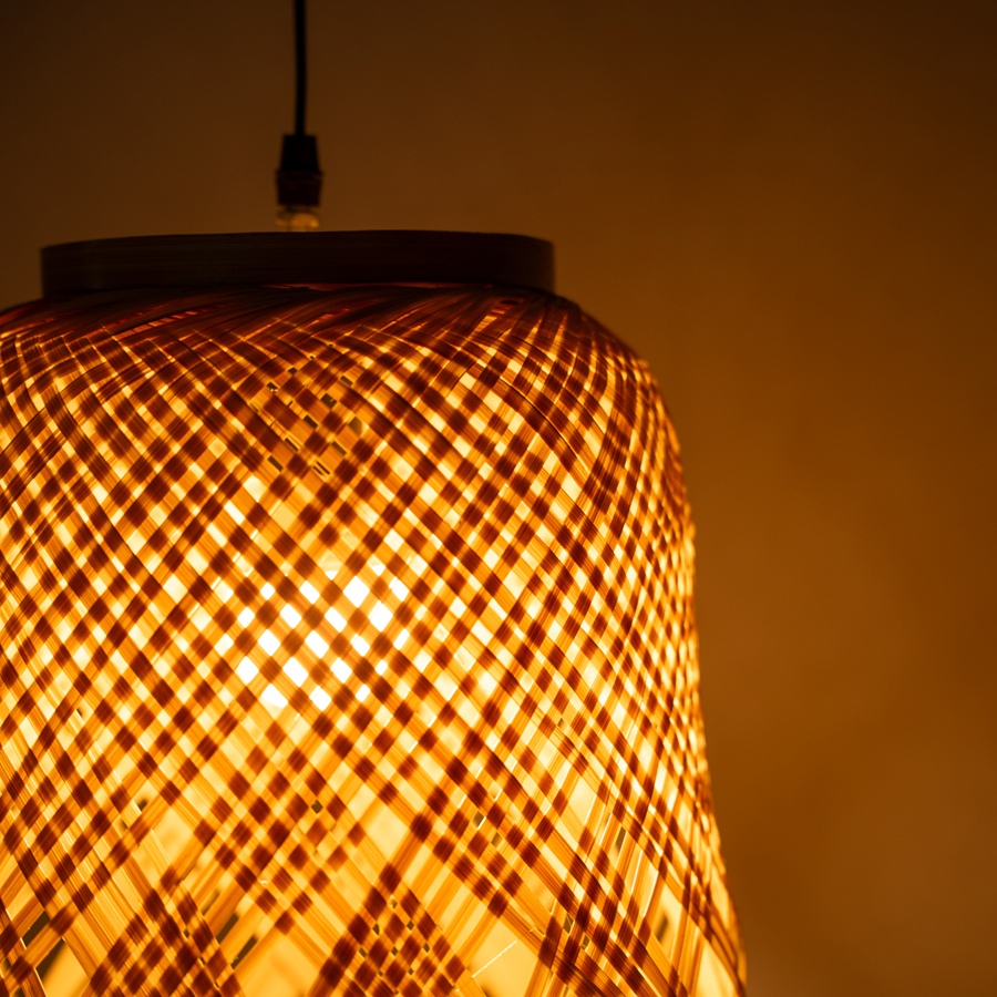 shop Handcrafted Bamboo Twirl Pendant Light