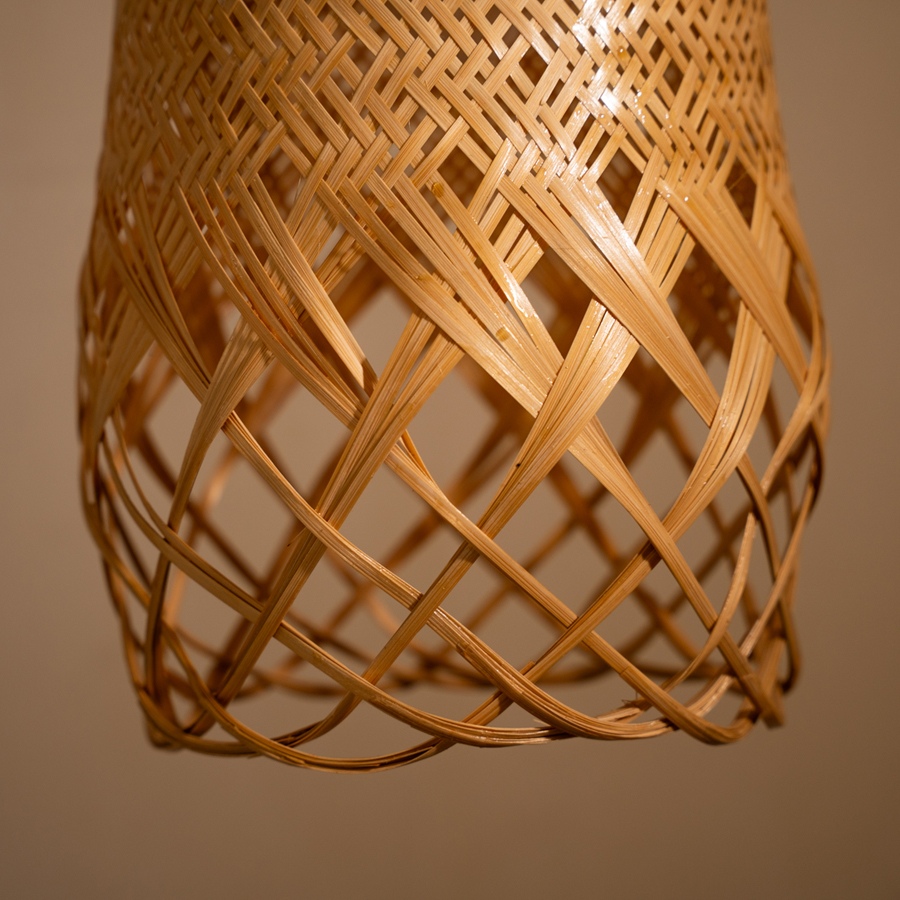 shop Handcrafted Bamboo Twirl Pendant Light