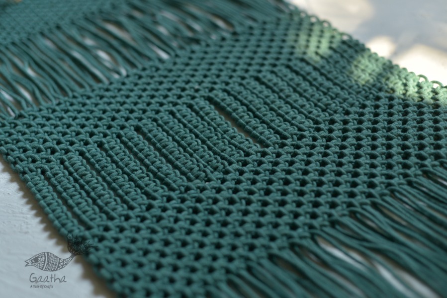 Hand knotted Table Runner